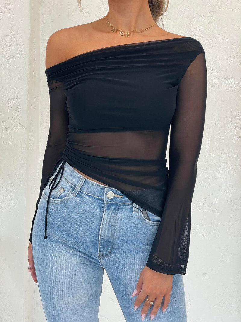 Bella LS Sheer Top