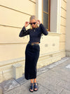Savannah Midi Skirt - Black