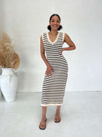 Sumatra Stripe Knit Maxi