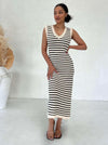 Sumatra Stripe Knit Maxi