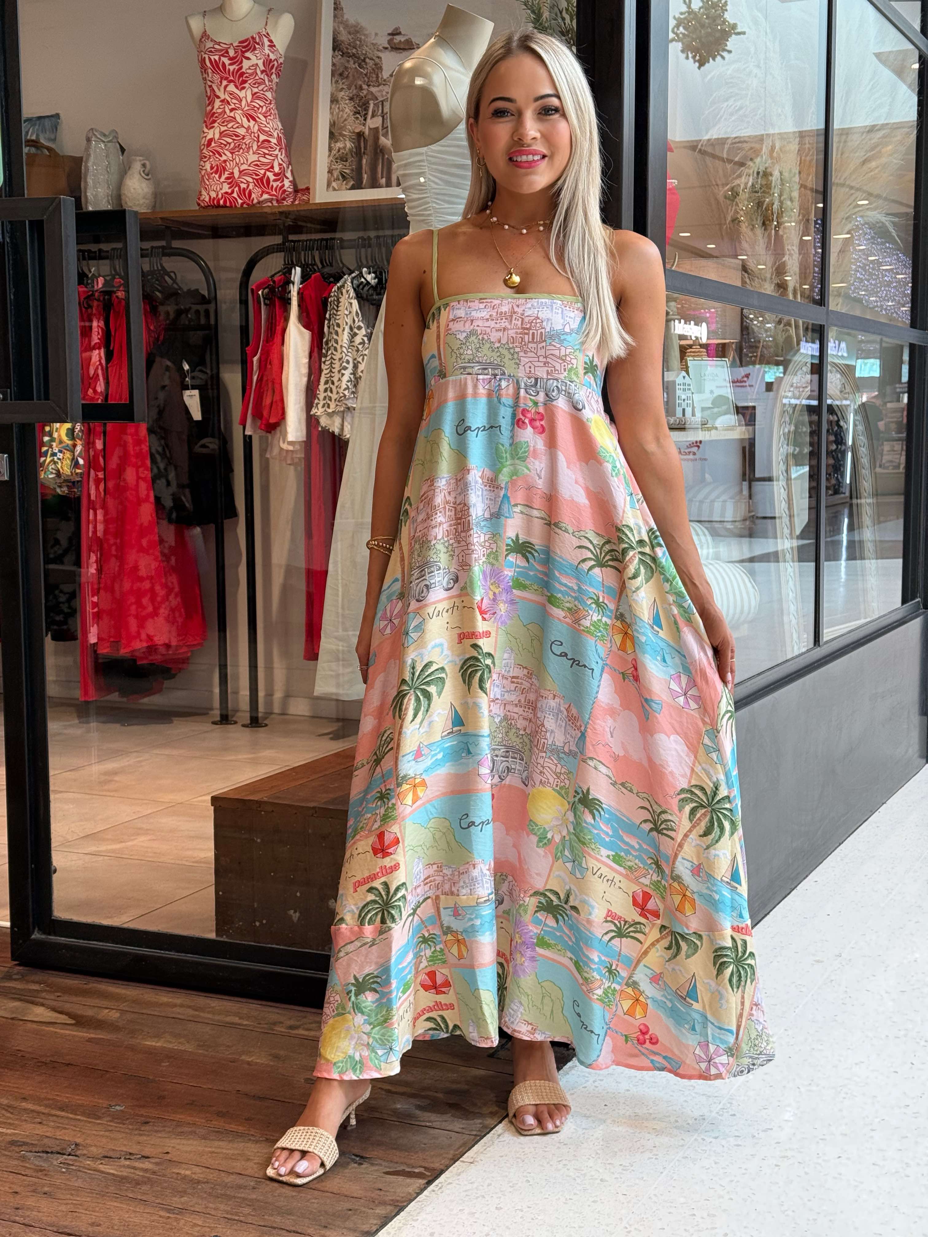Women's vintage summer dresses top