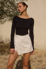 Tatum Mini Skirt- Stone