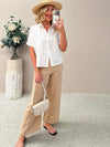 Jude Linen Pant  - Beige