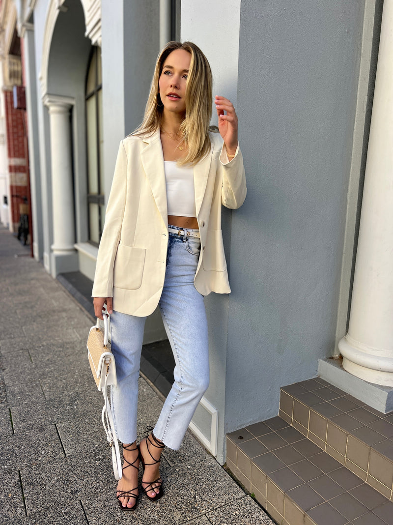 Poppy Blazer - Bone