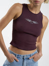 Easy Going Curve Tank-Wine